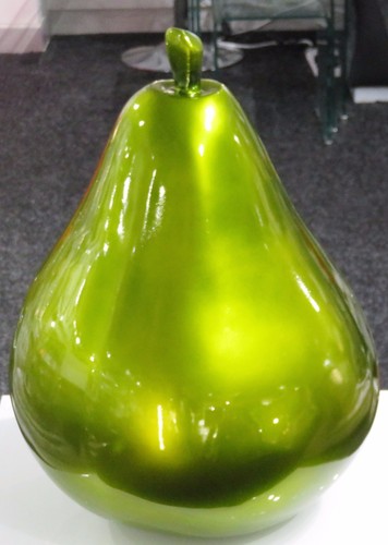 Large green pear table decor - green,