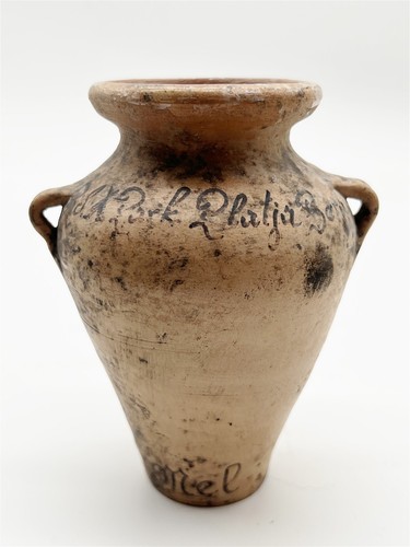Antique terracotta clay signed - terracotta,