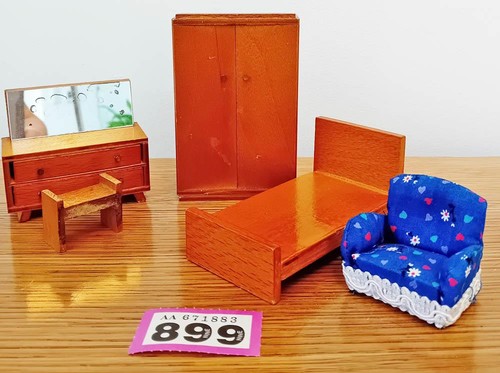 Vintage barton wooden bedroom - barton,