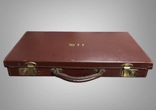 Masonic Leather Case C1950’s  Working Lock  GENUINE HIDE -