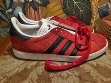 Adidas Gazelle UK 7 Red And Black