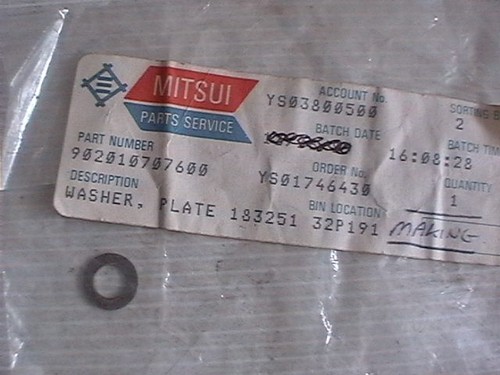 Genuine yamaha washer - genuine, plate