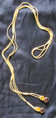 Gold tone double chained - tone,