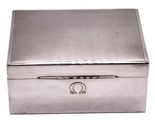 Authentic Vintage Ultra Rare Omega Watch Box, Sterling Silver 925, 1950's