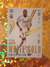 14 July MATCH ATTAX EXTRA 2025 WHITE GOLD KYLIAN MBAPPE REAL MADRID LE2