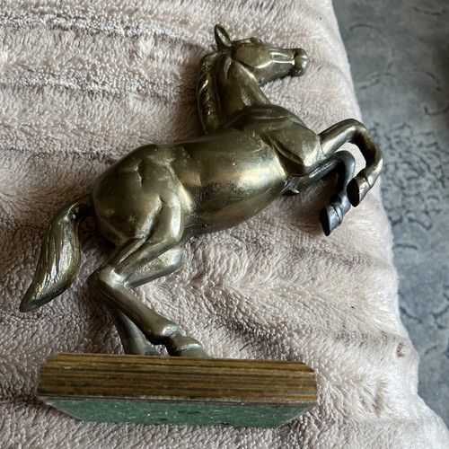 Brass horse bookend - horse,