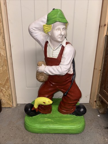 Large fibreglass fisherman - fibreglass,