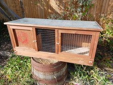 Guinea Pig Rabbit Hutch Cage Wooden Good Condition
