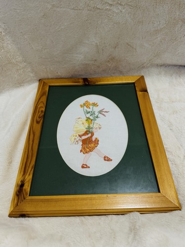 Wooden framed cross stitch - wooden,