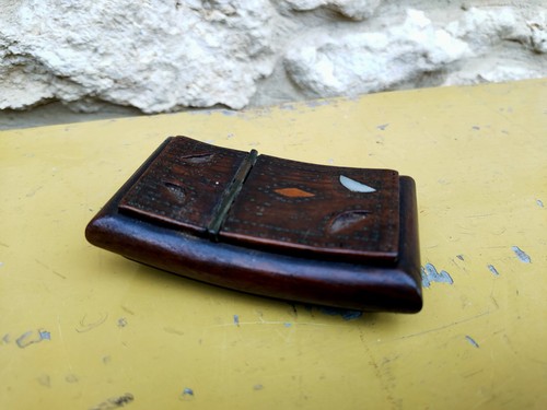 Antique victorian wooden snuff - antique,