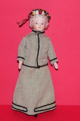 Dollhouse miniature lady - dollhouse,