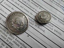 Antique Railway Buttons Set of