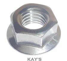 STAINLESS STEEL NUTS FULL FLANGED NYLOC DOME M2 M2.5 M3 M4 M5 M6 M8 M10 M12 M16