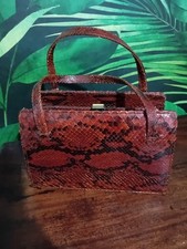 Vintage Snake Skin Leather Bag