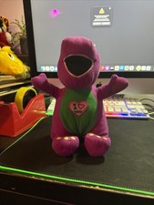 7" Barney The Purple Dinosaur Plush Toy Teddy - 2007 Lyons -