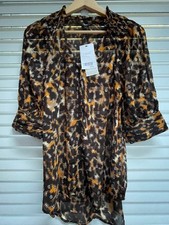 NEXT Sheer Animal Print Blouse