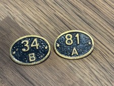 Vintage Shed plate Railway Pin Badges X 2 Train Memorabilia Railwayana 34 B 81 A