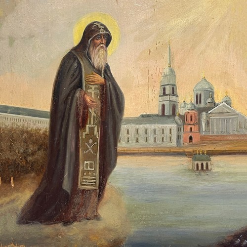 Antique russian icon nil - russian,