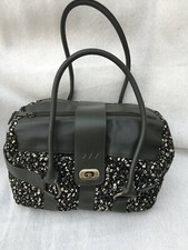 Ladies Handbag Marks and Spencer Per Una Colour Olive Green Mix Carpet Style