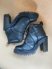 Dr. Martens Averil Black Leather Heeled Ankle Boots UK Size 5 RRP £159.00