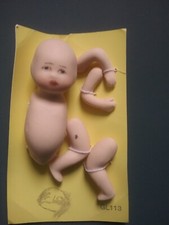 Porcelain baby doll making kit, head & body, arms and legs