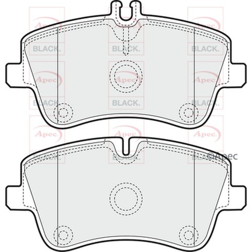 Brake pads set for - brake, mercedes