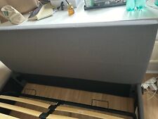 Grey upholstered Ottoman Queen bedframe