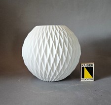 vintage thomas vase matte white origami op art 60s 70s bisque porcelain
