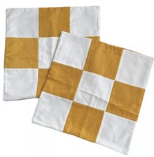 Checkboard patchwork throw