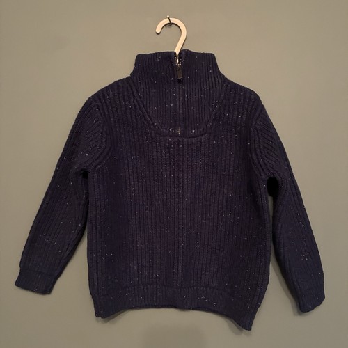 Boys navy fleck jumper - s,