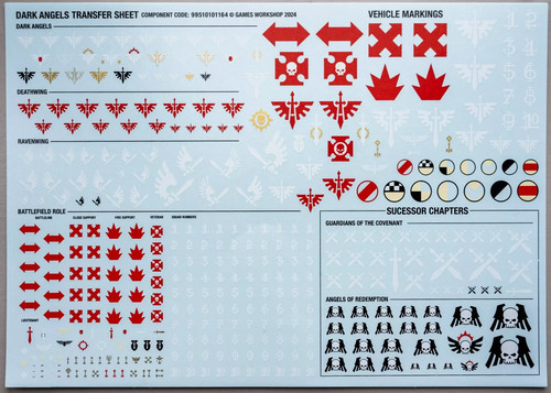 Dark angels transfers sheet - dark,