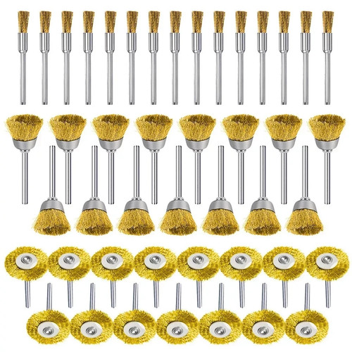 45pcs brass polishing wire cup - brass,