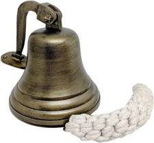 8" VINTAGE Brass Ship Bell