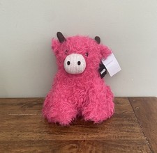NEXT Hamish Highland Cow Doorstop Door Stop Pink - BNWT