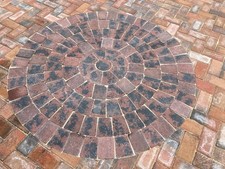 Circle Kit: Tumbled Block Paving Circle in Brindle Colour - Various Sizes