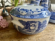 Large Italian Spode Blue White