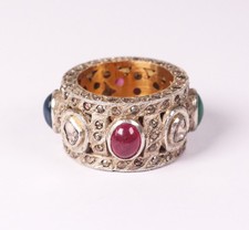 Antique Diamond Ruby Sapphire