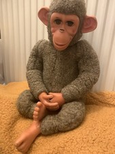 Chad Valley Vintage Jacko Chimpanzee Monkey 60s/70s Original Blinking Eyes Toy