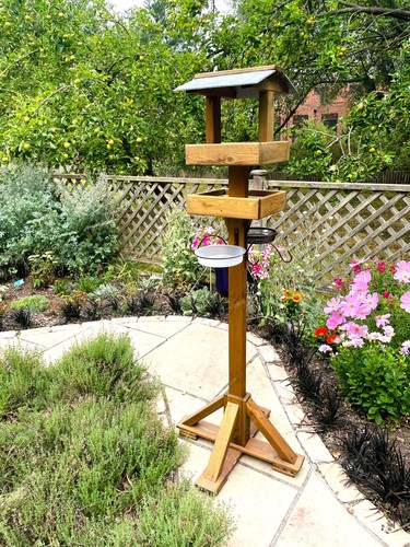 Bird table double wooden - double,