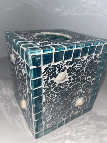Mosaic tissue box holder - box,