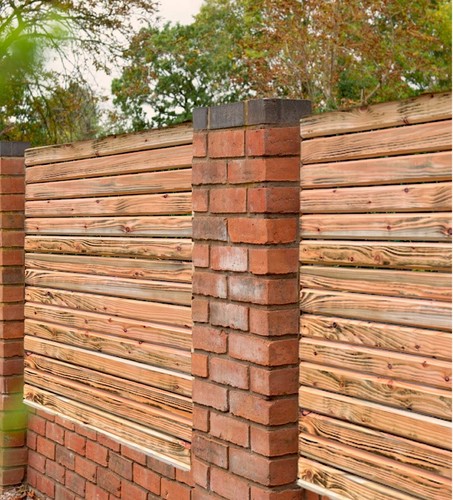 Wooden garden fence - garden,