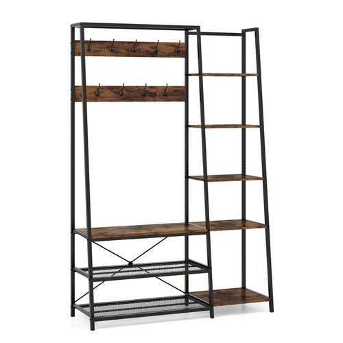Side shelves hall tree - 5,