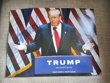 Signed, 16"x12" Photo, Donald Trump (45th & 47th  President of the US) + COA
