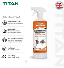 Titan Cluster & Drain Fly Natural Repellent Spray Treatment Not Killer