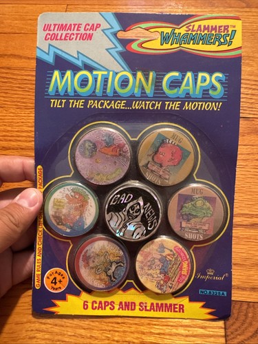 1994 pogs sealed motion caps - pogs,
