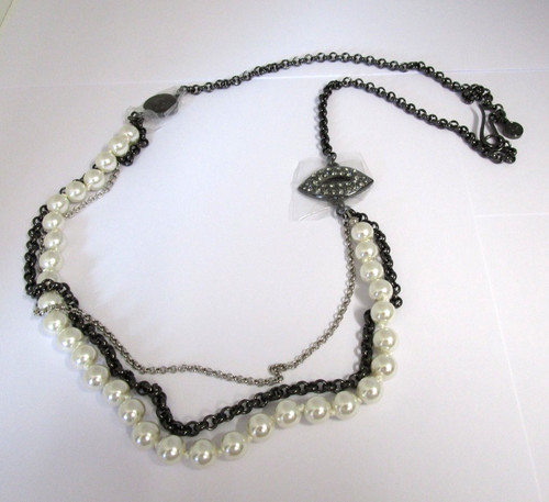 Lulu guinness necklace cream - necklace,