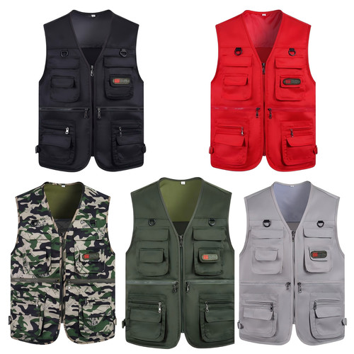 Men multi pockets vest - pockets, utility