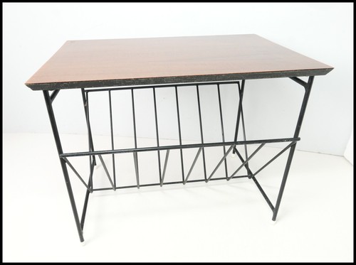 Vintage side table magazine - vintage,