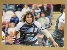 Tiziano Pasquali -Leicester Tigers Rugby Signed 6x4 Photo