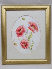Watercolour Painting Poppies